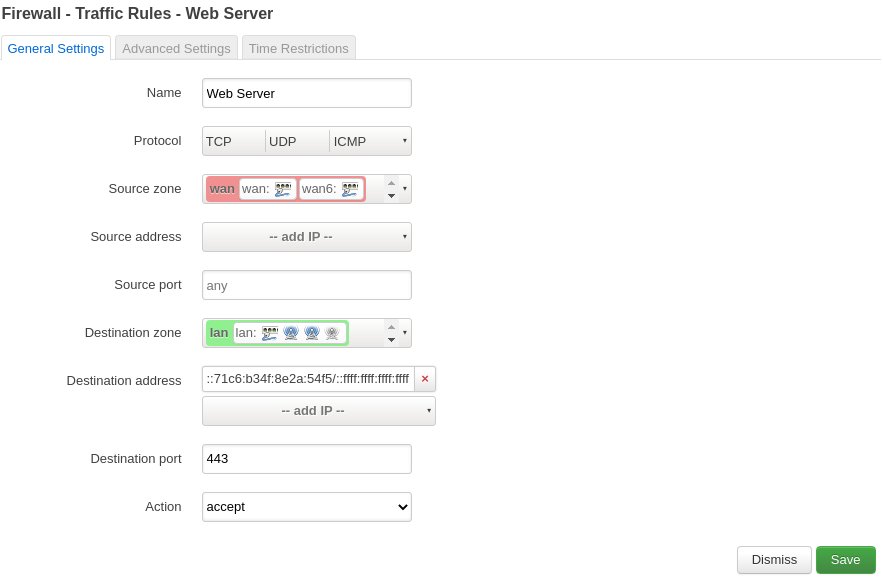 OpenWRT IPv6 Firewall